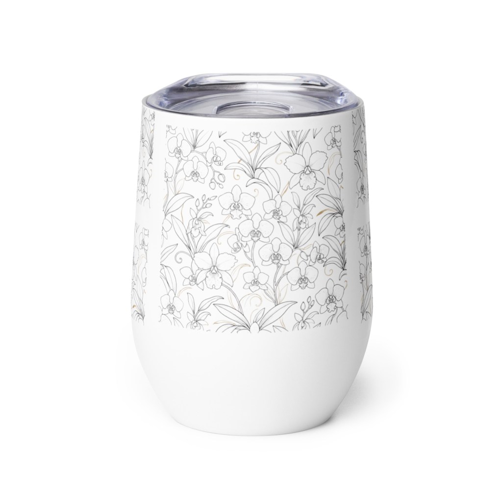 Botanical Serenity Insulated Wine Tumbler