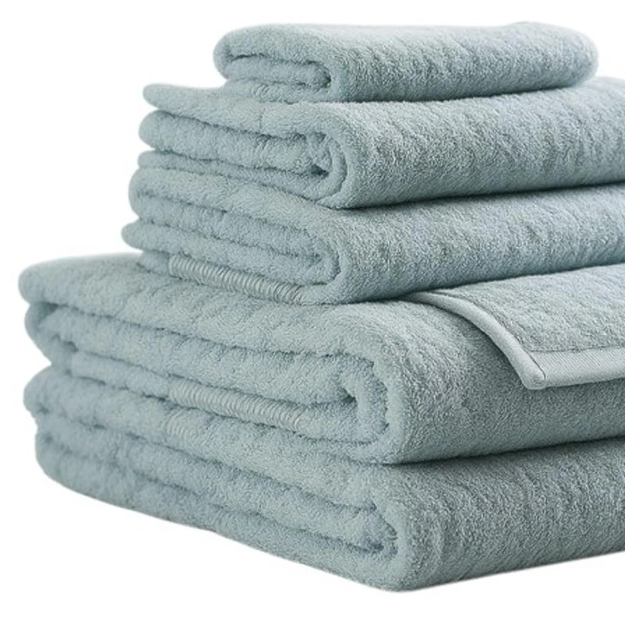 Set of Six Sea Cotton Quick Dry Terry Cloth Towels - Image 5