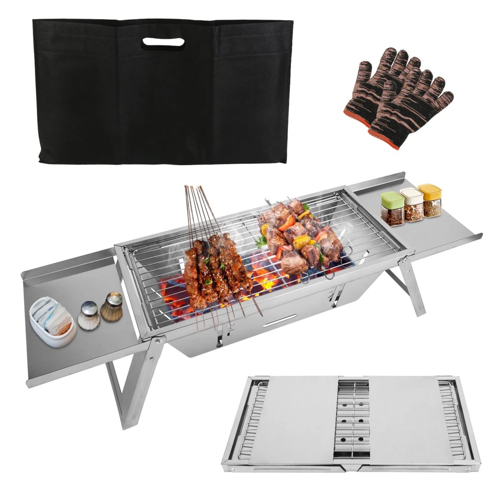 3 In 1 Foldable Charcoal Grill Fire Pit