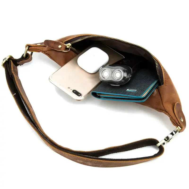 Wagner Full-Grain Leather Waist Bag - Image 2