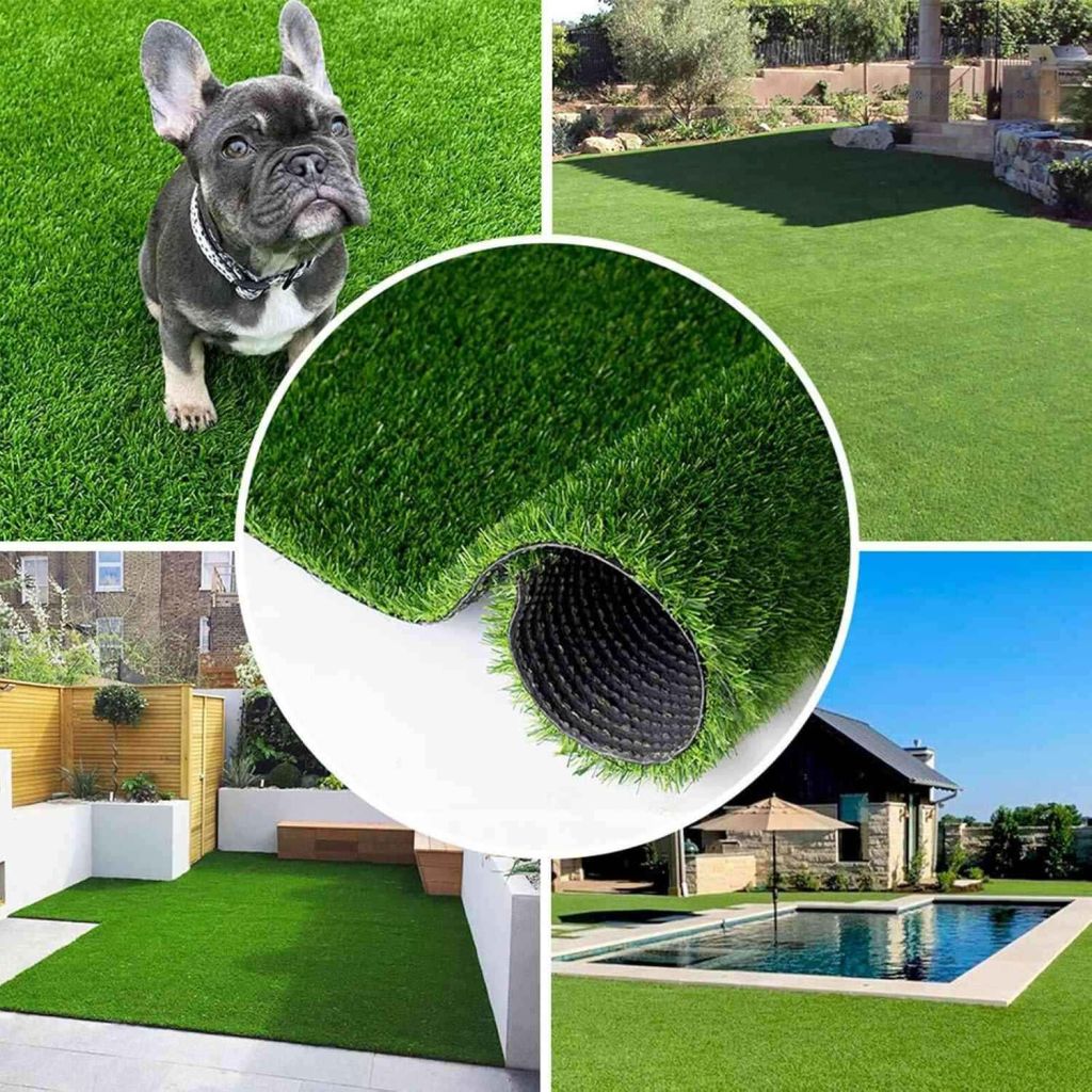 Artificial Grass Turf - 3FTx32FT, 0.8" Fake Grass Astro Turf for Dogs & Patio, Indoor/Outdoor Carpet